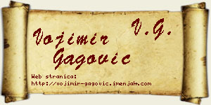 Vojimir Gagović vizit kartica